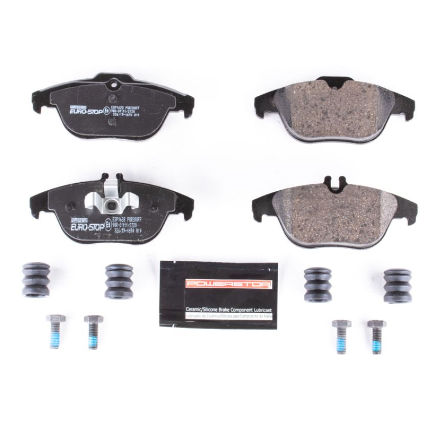 PowerStop ESP1628 EuroStop ECE-R90 Certified Brake Pad Set