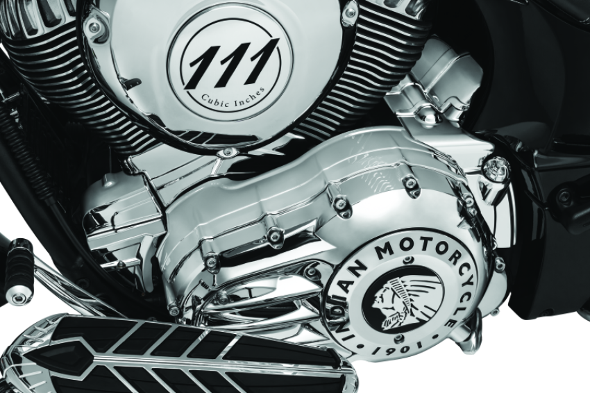 Kuryakyn 5644 Rear Oil Panel Accent Chrome Indian