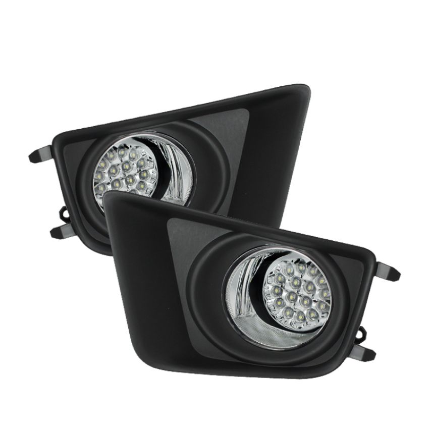 SPYDER 5075154 LED Fog Lights w/Switch - Clear