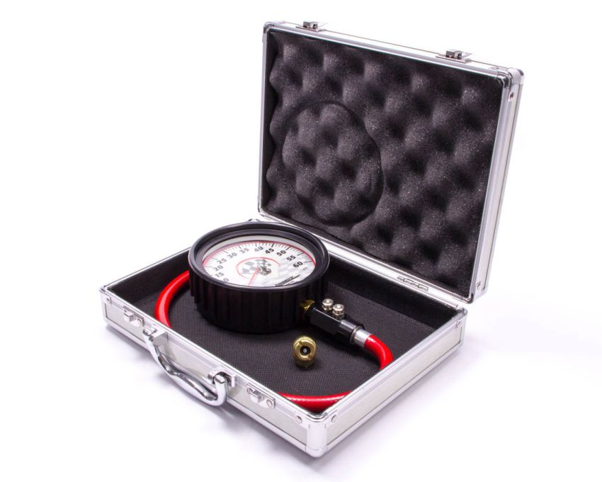 LONGACRE LON52-52000 Tire Gauge 0-60PSI 4.5in GID Dual Bleed Pro