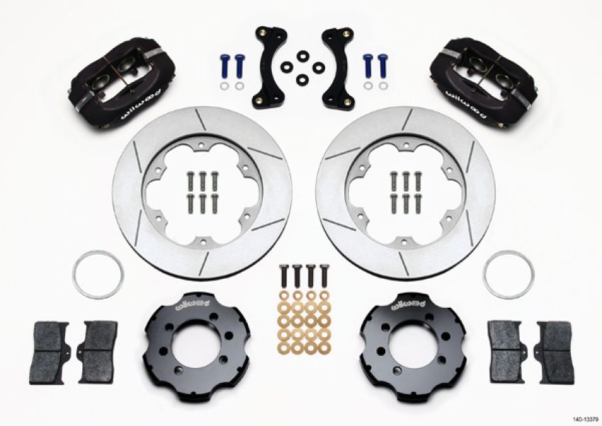 Wilwood 140-13379 Forged Dynalite Front Hat Kit 11.00in GT Rotor 95-05 Miata