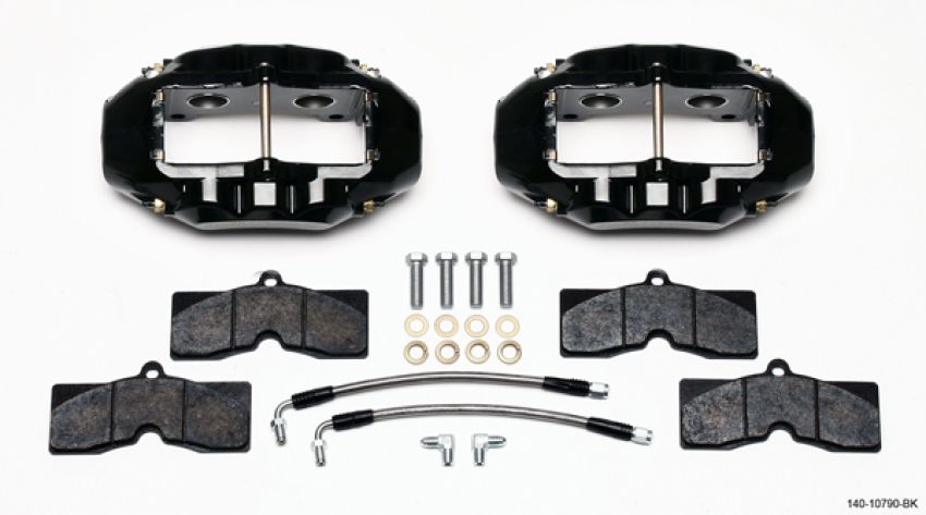 Wilwood 140-10790-BK D8-4 Rear Caliper Kit Black Corvette C2 / C3 65-82