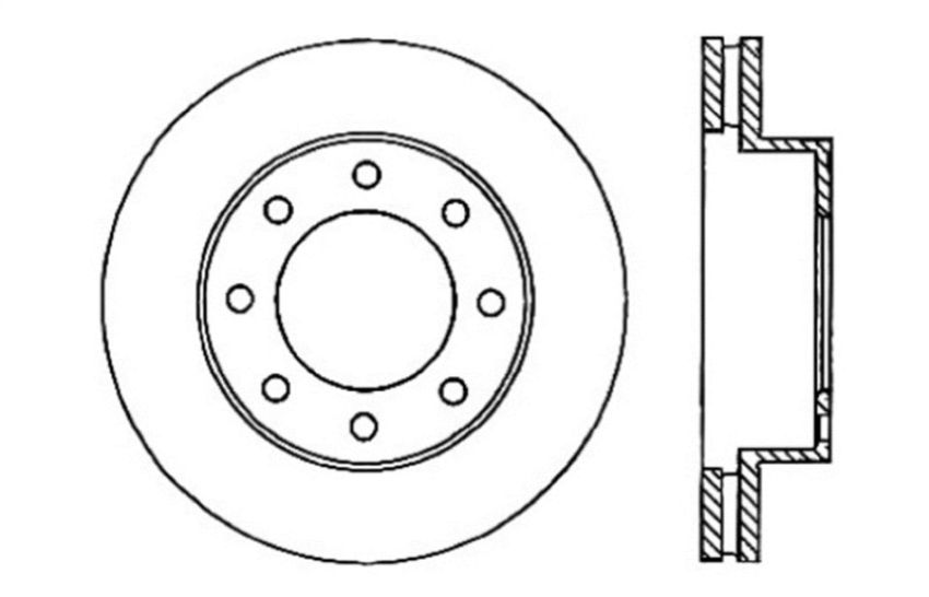 Stoptech 128.66059L Drilled Sport Brake Rotor