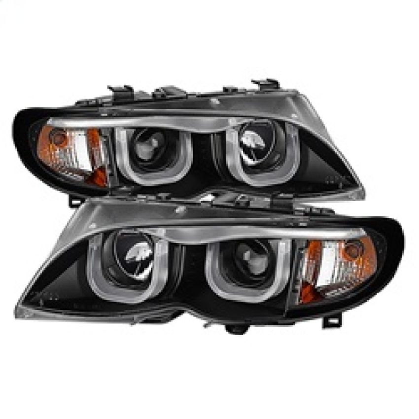 SPYDER 5031877 Projector Headlights 1PC - 3D Halo - Black