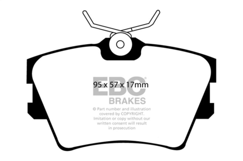 EBC Brakes DP61102 6000 Series Greenstuff Truck/SUV Brakes Disc Pads