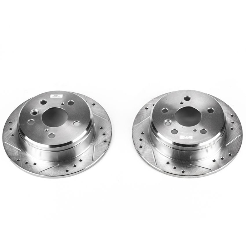 PowerStop JBR718XPR PowerStop Evolution Performance Drilled, Slotted & Plated Brake Rotor Pair