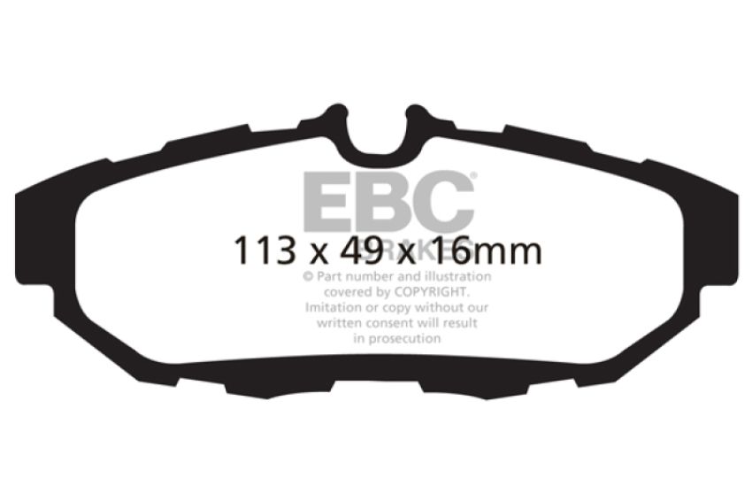EBC Brakes DP31870C Redstuff Ceramic Low Dust Brake Pads