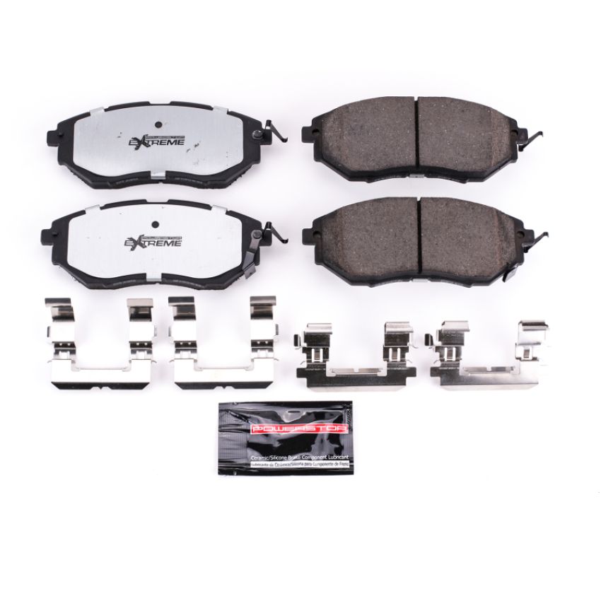 PowerStop Z26-1078 PowerStop - Z26 Performance Carbon-Fiber Ceramic Brake Pads with Hardware Kit