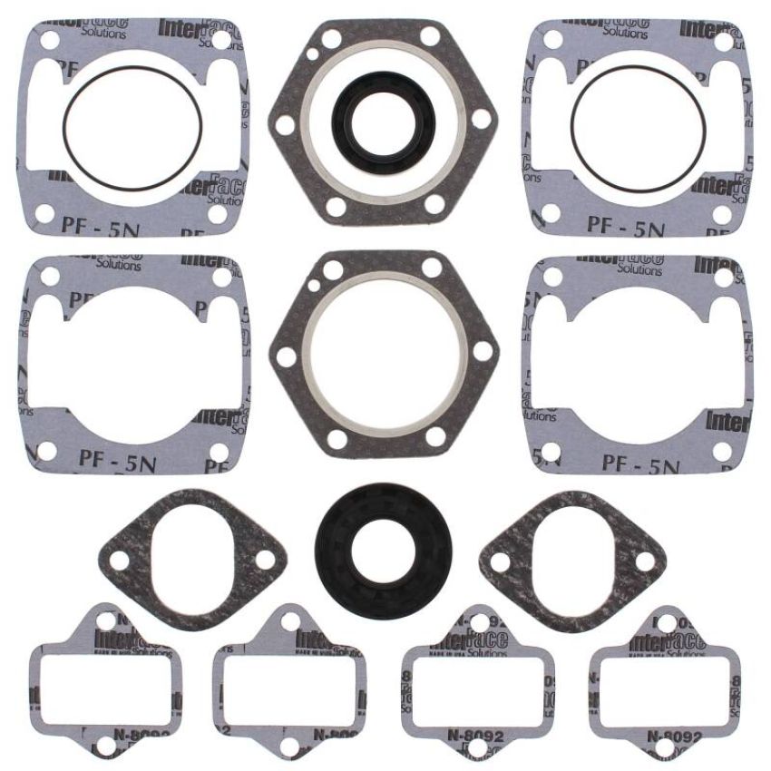 Vertex Pistons 711106A Vertex Gaskets  Jlo-cuyuna 2F400/2 6 Bolt Head FC/2 Complete Gasket Kit w/ Oil Seals