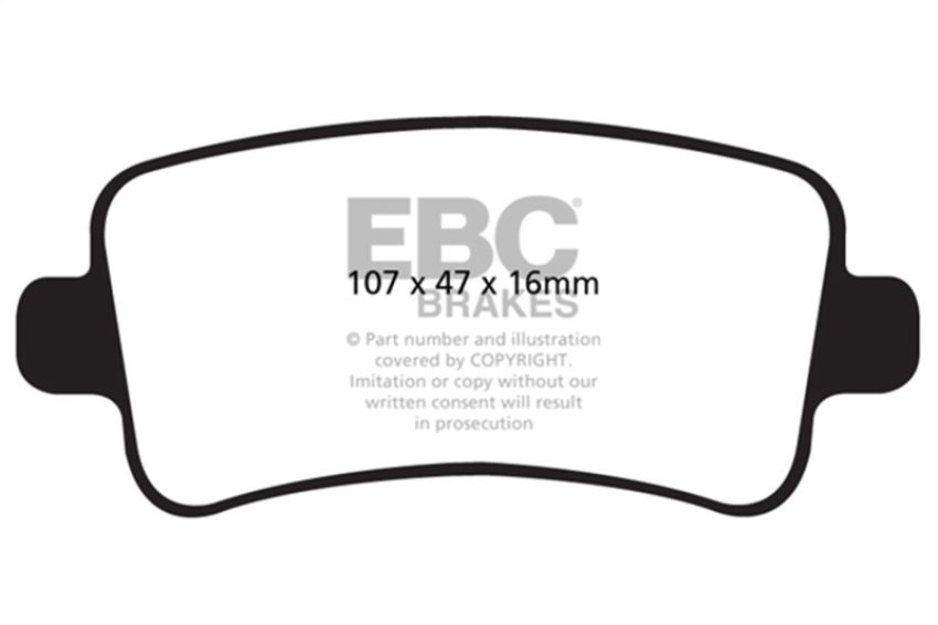 EBC Brakes DP32016C Redstuff Ceramic Low Dust Brake Pads