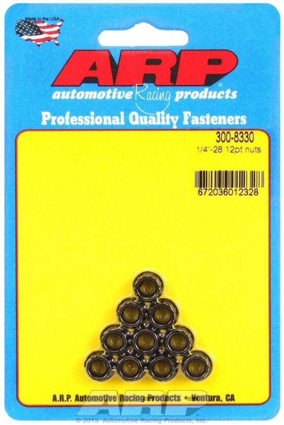 ARP ARP300-8330 1/4-28 12pt. Nuts (10)