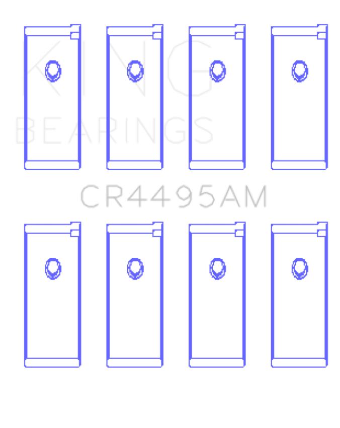 King Engine Bearings CR4495AM0.25 Mazda E3/E5/(Size +0.25mm) Connecting Rod Bearing Set