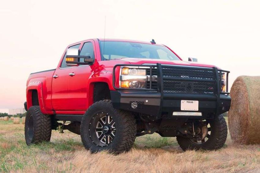 Road Armor 315VF6B 15-19 Chevy 2500 Vaquero Front Bumper Full Guard - Tex Blk