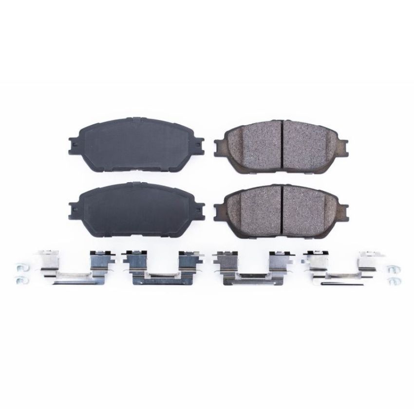 PowerStop 17-906A PowerStop - Z17 Low-Dust Ceramic Brake Pads with Hardware