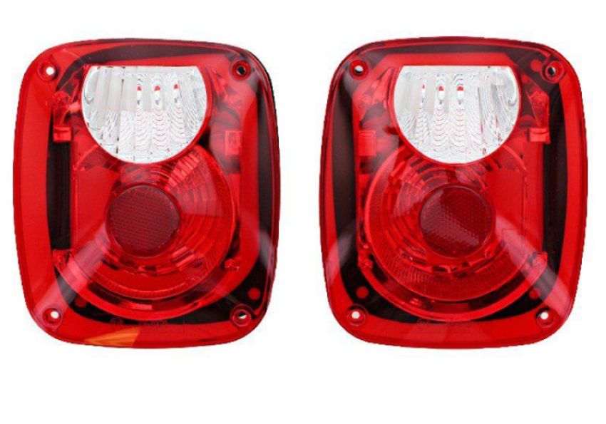 Rampage 5307 1976-1983 Jeep CJ5 Taillight Conversion Kit - Brite