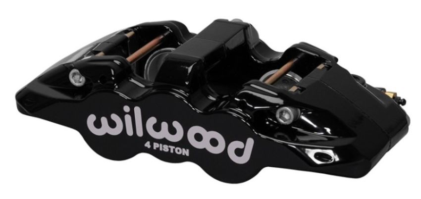 Wilwood 120-13285-BK Caliper-Aero4-R/H - Black 1.88/1.62in Pistons 1.25in Disc