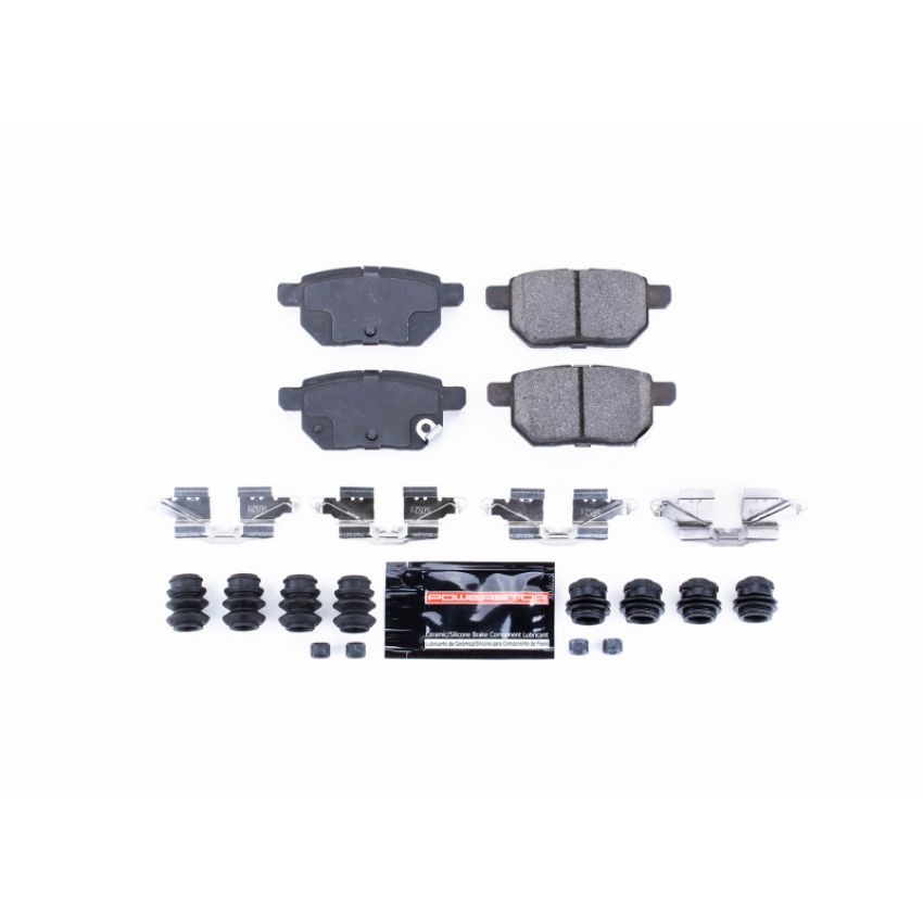 PowerStop Z23-1354 PowerStop - Z23 Daily Driver Carbon-Fiber Ceramic Brake Pads with Hardware Kit
