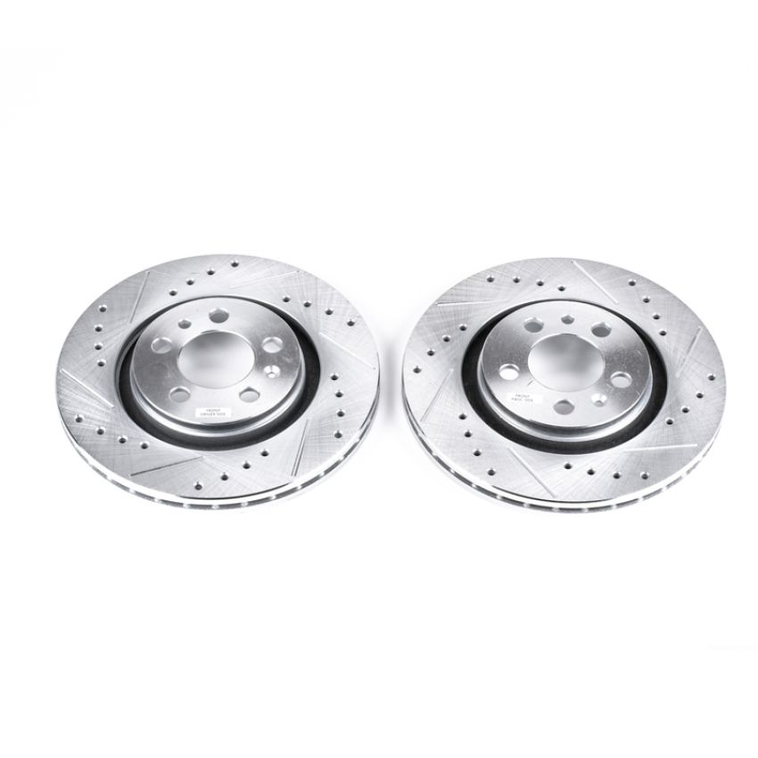 PowerStop EBR615XPR PowerStop Evolution Performance Drilled, Slotted & Plated Brake Rotor Pair