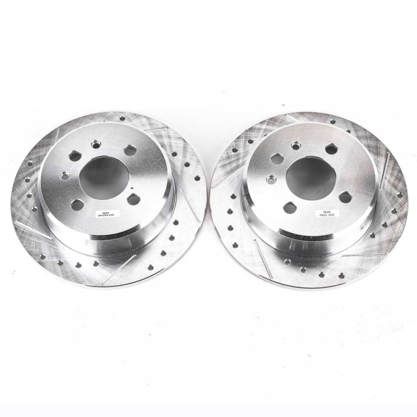 PowerStop EBR220XPR PowerStop Evolution Performance Drilled, Slotted & Plated Brake Rotor Pair