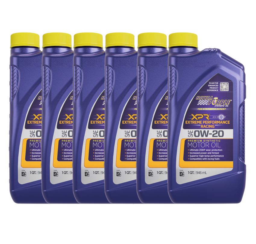 Royal Purple 06008 XPR Synthetic Extreme Performance 0W-20 Racing Oil - 1 Quart