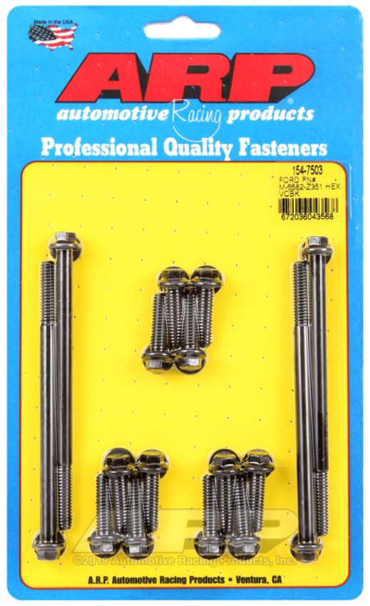 ARP 154-7503 Small Block Ford Hex Valve Cover Bolt Kit