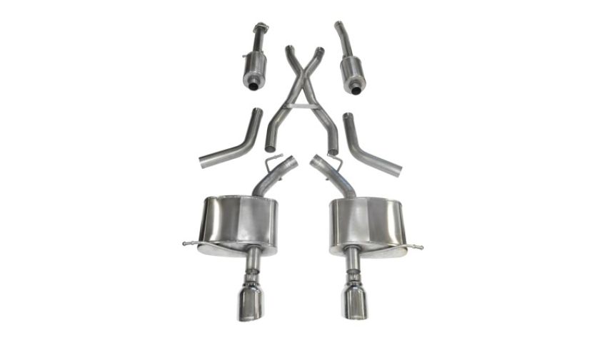 CORSA Performance 14459 Corsa 2011-2024 Dodge Durango 5.7L V8 Polished Sport Dual Rear Cat-Back Exhaust