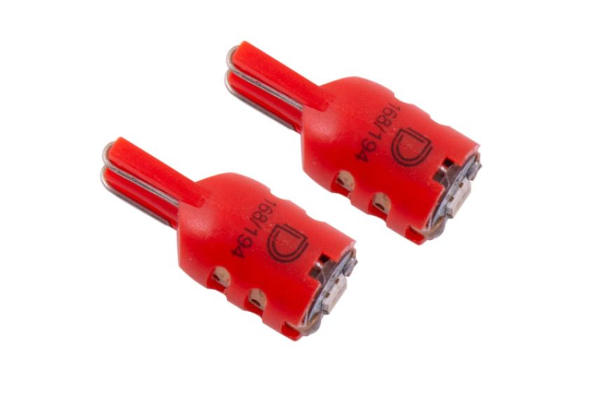 Diode Dynamics DD0337P 194 LED Bulb HP5 LED - Red Short (Pair)