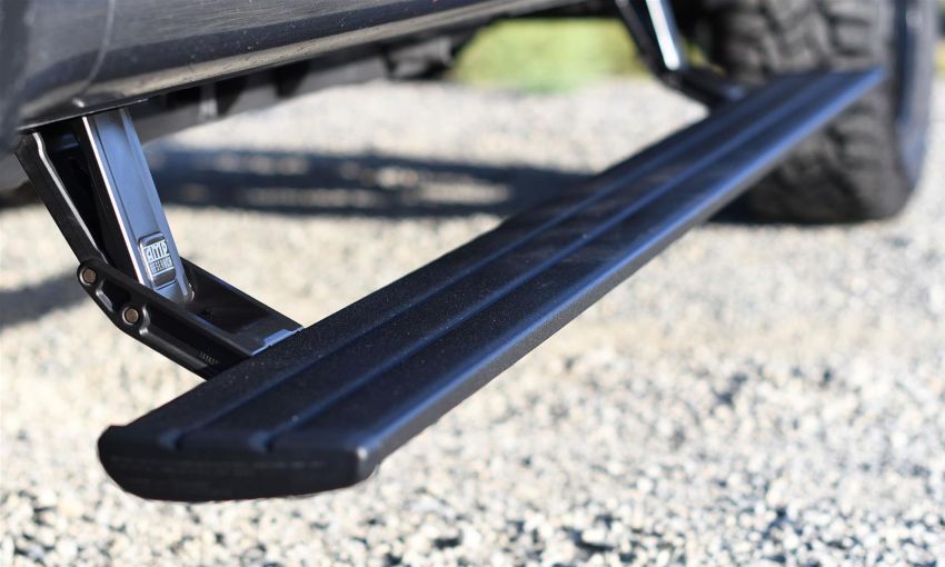 AMP Research 86236-01A 2022 Ford F250/350/450 (Sync 3 Models ONLY) Power Step Smart Series Running Board