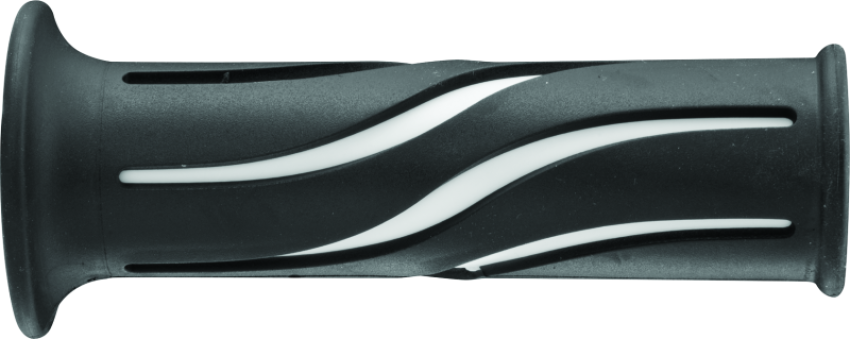 BikeMaster 105937 7/8in Wave Grips - Black/White