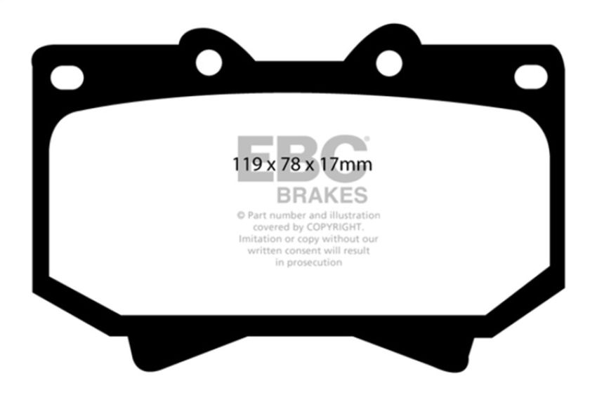 EBC Brakes DP41319R Yellowstuff Street And Track Brake Pads