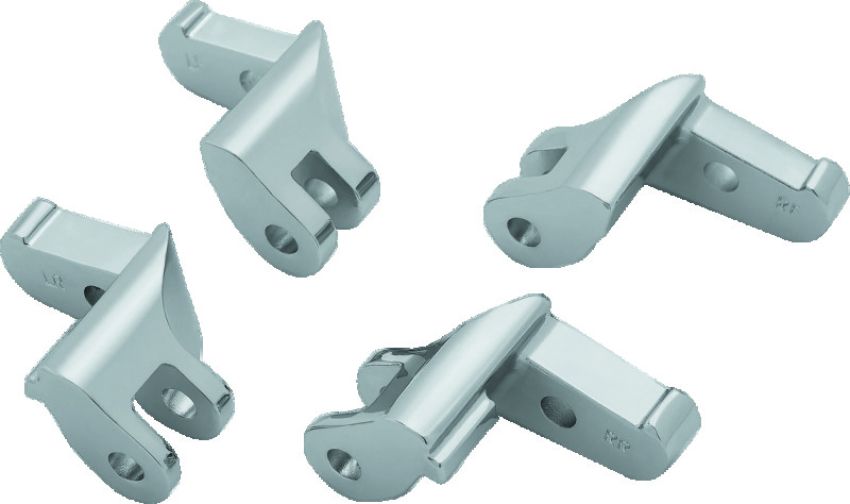 Kuryakyn 4609 Floorboard Relocator Brackets 97-16 Touring Chrome