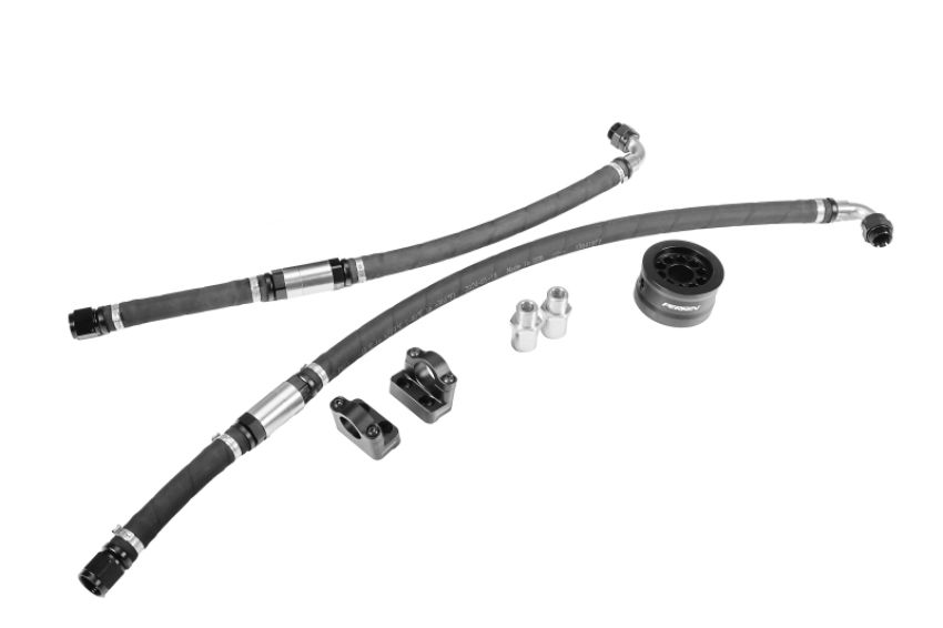 Perrin Performance PSP-OIL-152 Perrin 2015+ Subaru WRX Oil Cooler Relocation Kit (Upgrade to Top Mounted)