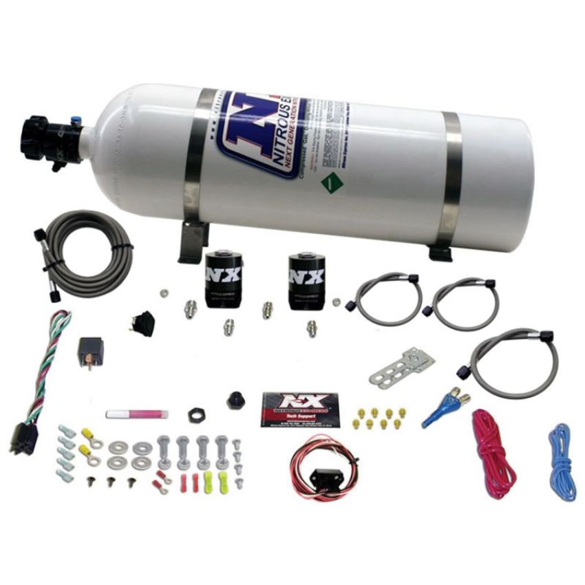 Nitrous Express 20930-15 5TH GEN CAMARO SINGLE NOZZLE SYSTEM (35-150HP) W/ 15LB BOTTLE