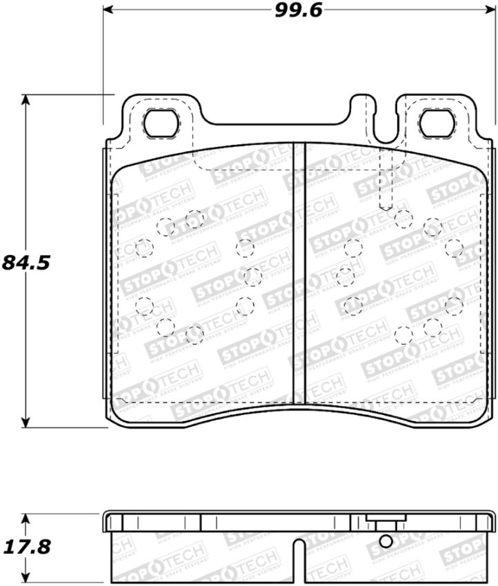 Stoptech 308.05770 Street Brake Pads - Front