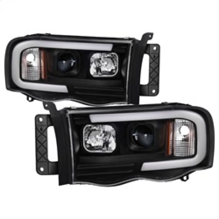 SPYDER 5084606 Light Bar Projector Headlights - Black