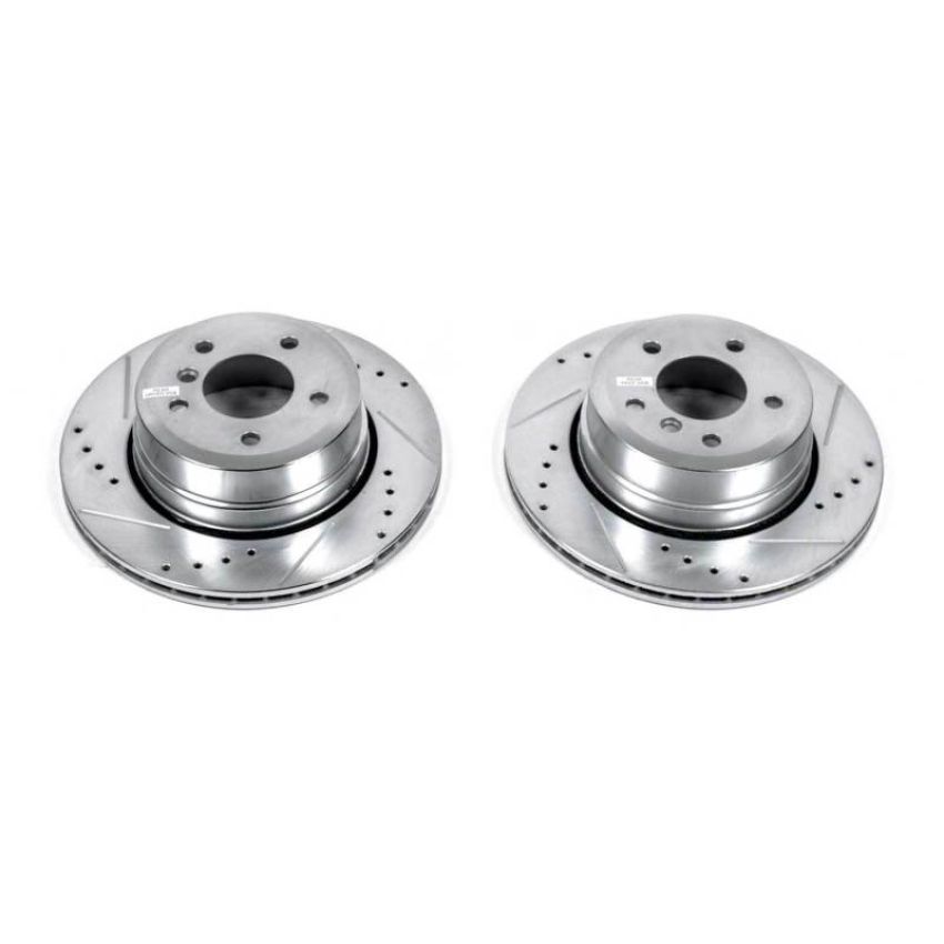 PowerStop EBR1022XPR PowerStop Evolution Performance Drilled, Slotted & Plated Brake Rotor Pair