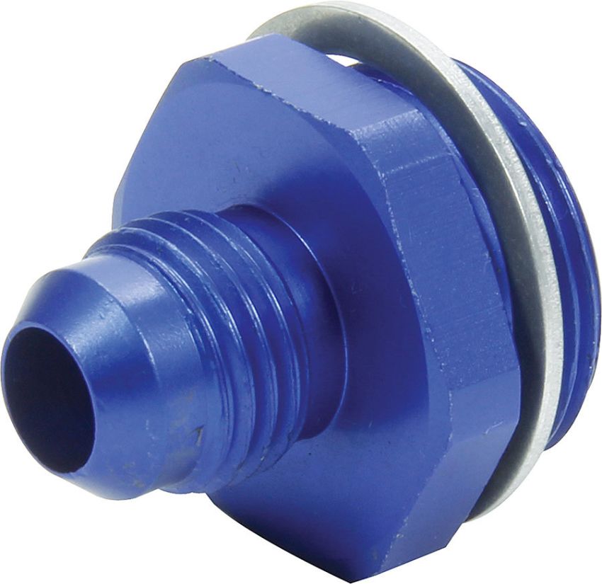 ALLSTAR PERFORMANCE ALL50894 Carb Fitting w/washer 7/8-20 to -6 Male Blue