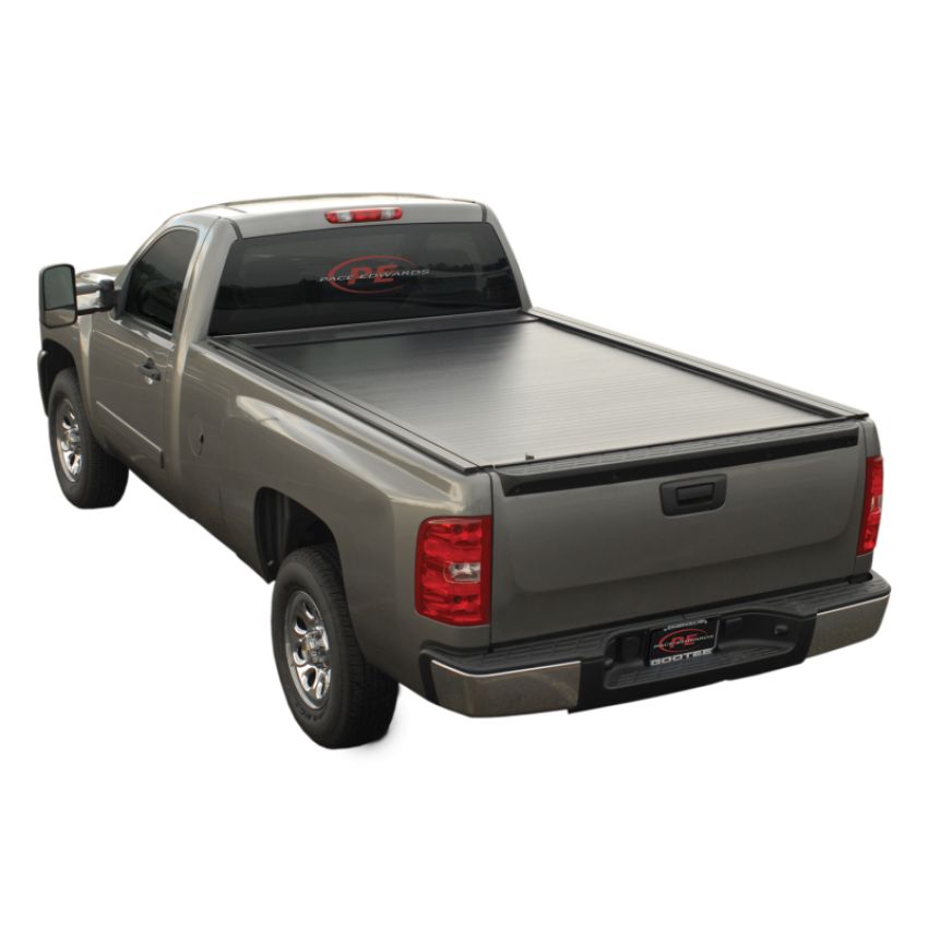 Matte Jackrabbit Fullmetal Tonneau Cover Kit 05-14 Toyota Tacoma Double Cab 5 Foot 1 Inch X Short Bed Pace Edwards