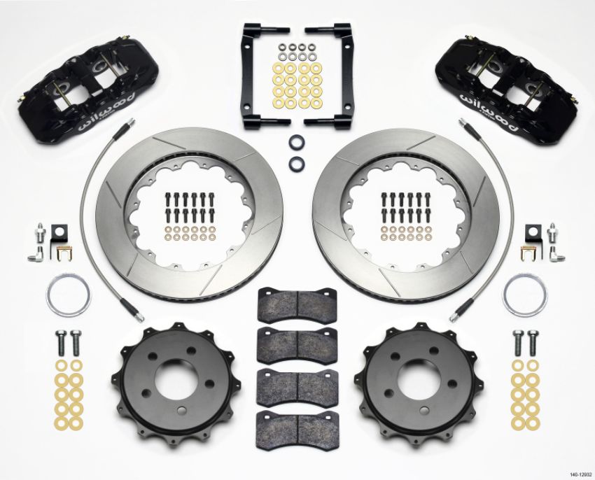 Wilwood 140-12932 AERO4 Rear Kit 14.25in 2008-2009 Pontaic G8 w/Lines