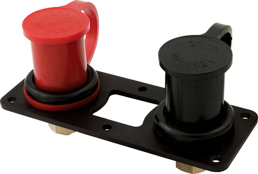 QUICKCAR RACING PRODUCTS QRP57-718 Battery Charging Posts Pair w/Flat Mnt Brkt
