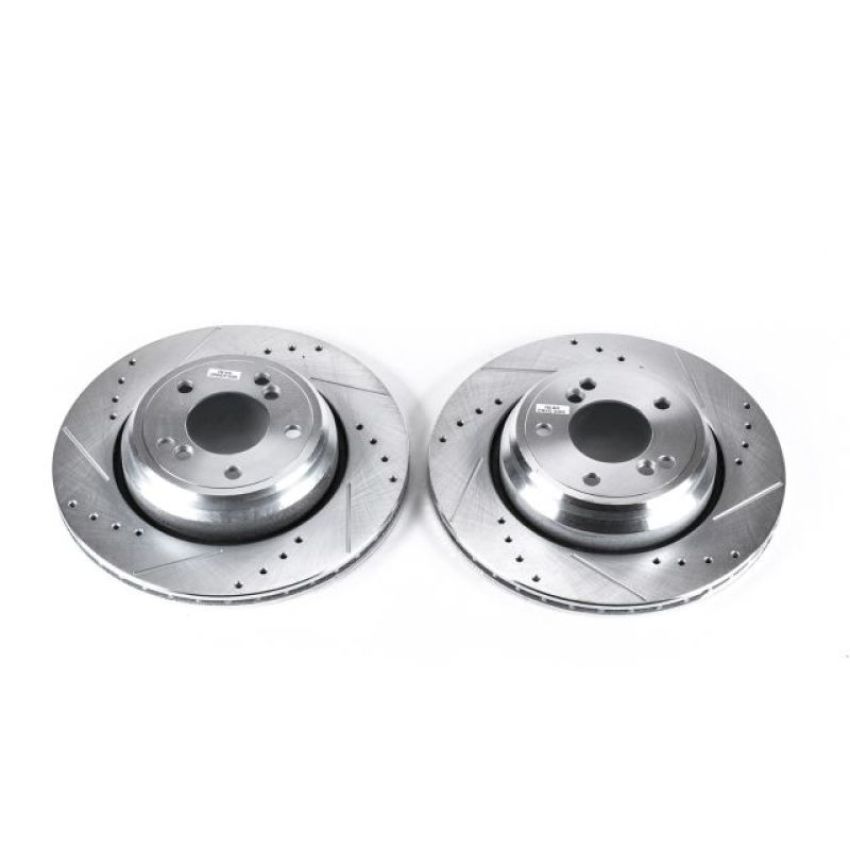 PowerStop EBR666XPR PowerStop Evolution Performance Drilled, Slotted & Plated Brake Rotor Pair