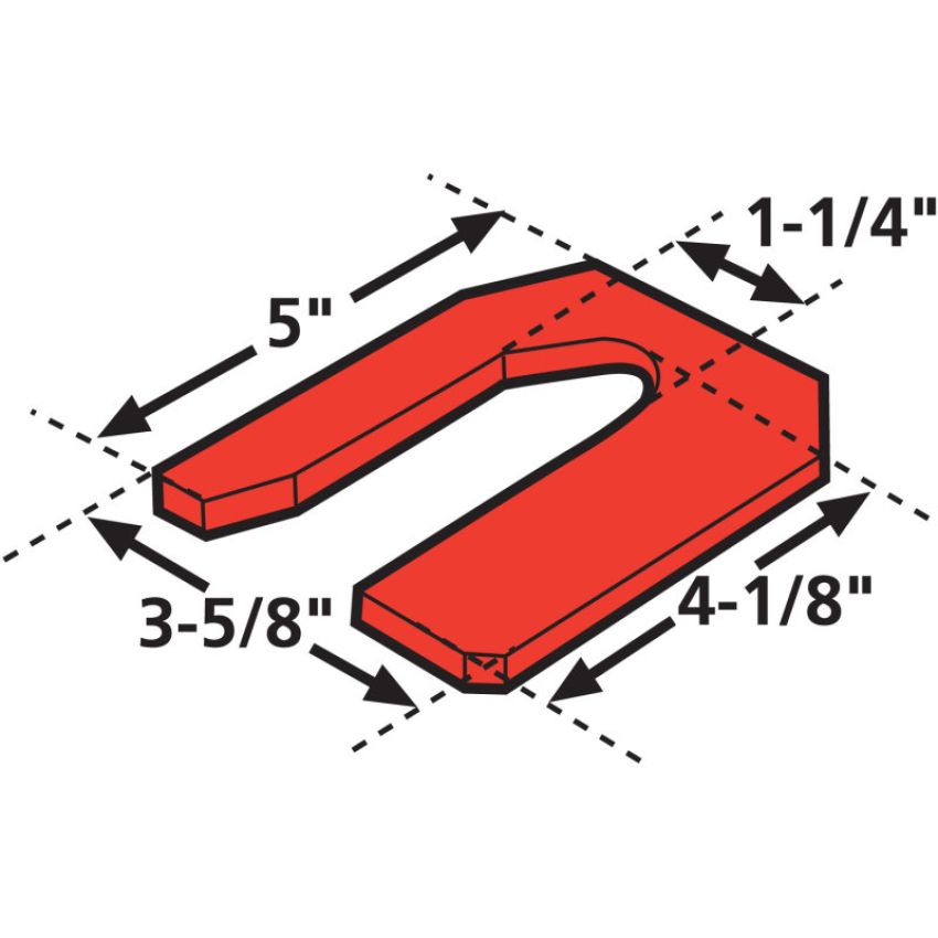 SPECIALTY PRODUCTS COMPANY 36062 PREVOST CASTER SHIMS 1/8