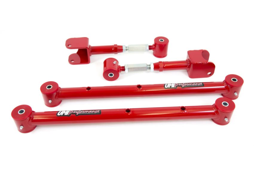 UMI Performance 401526-R 64-67 GM A-Body Lower Control Arm & Adjustable Upper Control Arm Kit