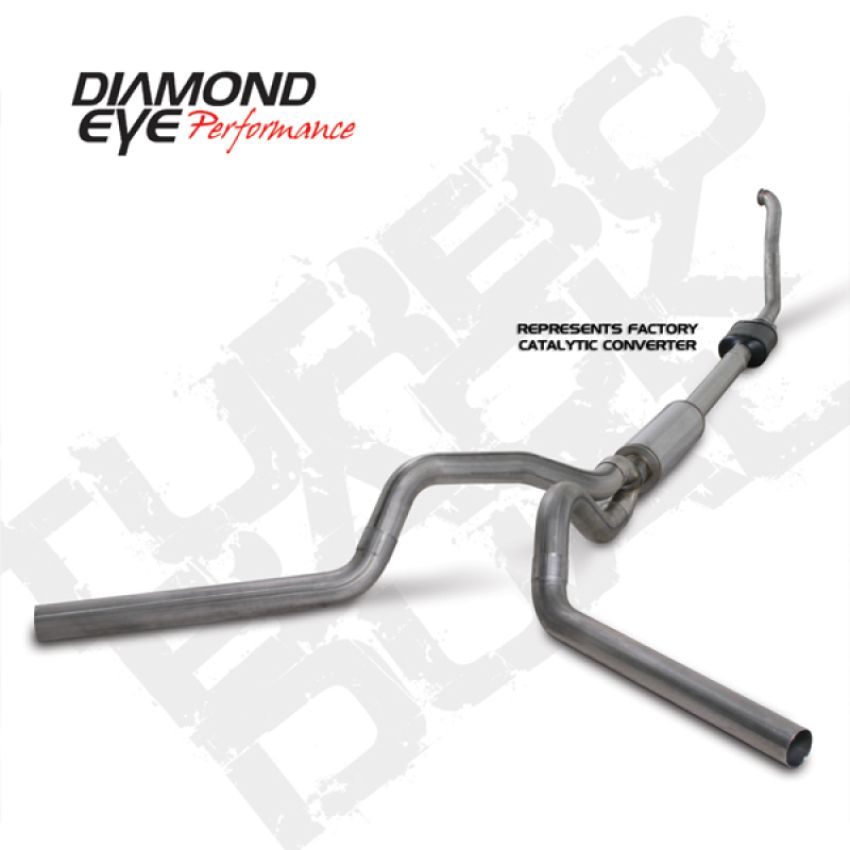 Diamond Eye Performance K4308S Diamond Eye KIT 4in TB DUAL SS: 94-97 FORD 7.3L F250/F350 PWRSTROKE NFS W/ CARB EQUIV STDS