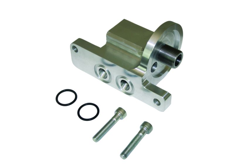 Moroso 23711 GM LS Oil Filter Adapter - Spin On - 90 Degree