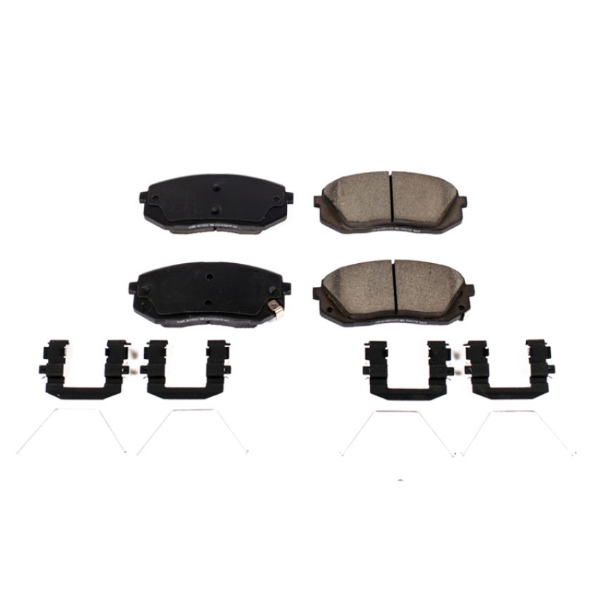 PowerStop 17-1855 PowerStop - Z17 Low-Dust Ceramic Brake Pads with Hardware