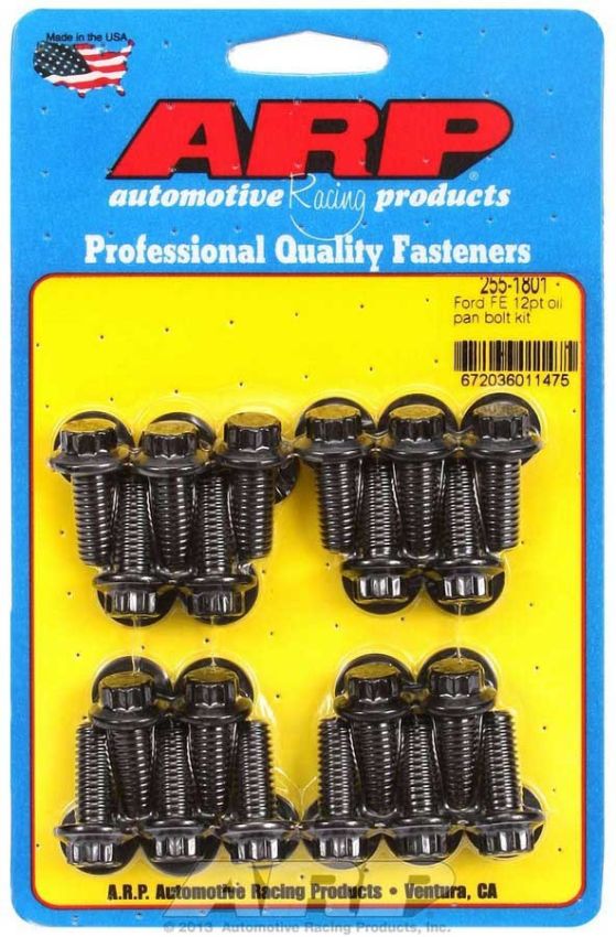 ARP ARP255-1801 Oil Pan Bolt Kit - 12pt. Ford FE