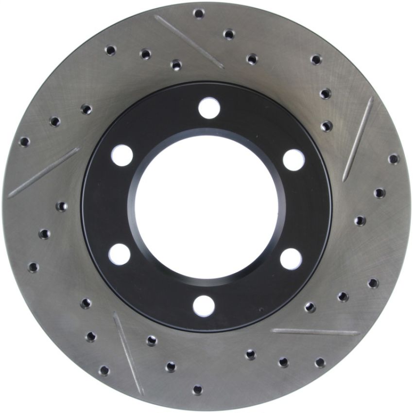 Stoptech 127.68000L Slotted & Drilled Sport Brake Rotor