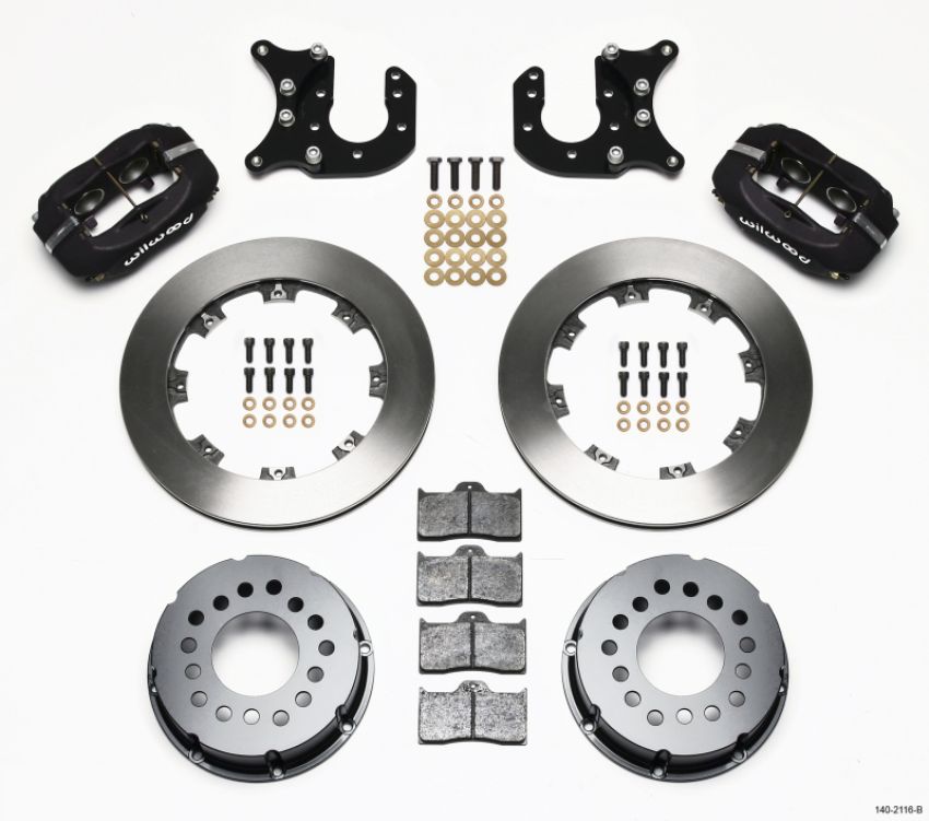 Wilwood 140-2116-B Forged Dynalite P/S Rear Kit Mopar-Dana 2.72in Offset