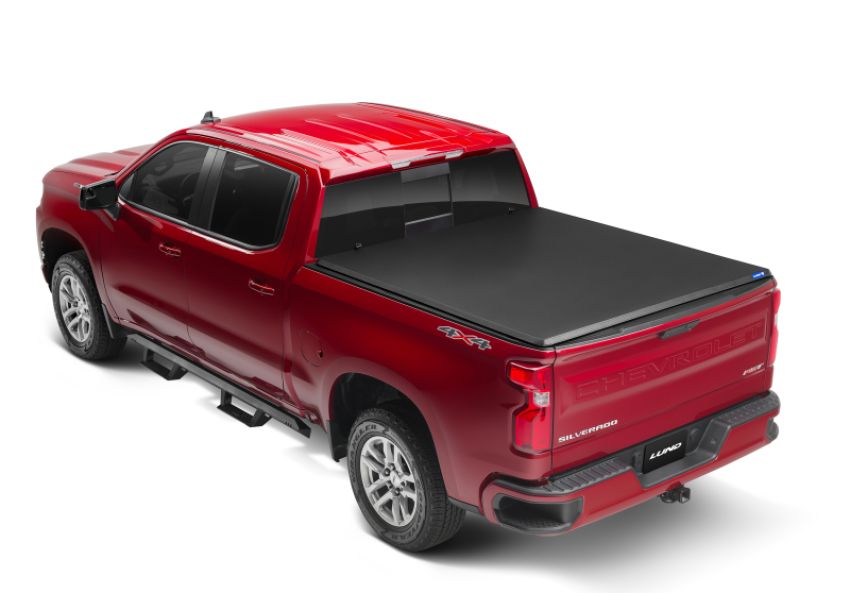 LUND 969158 15-17 Chevy Silverado 3500 Fleetside (6.6ft. Bed) Hard Fold Tonneau Cover - Black